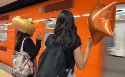 Amor en el aire este San Valentín... pero, ¿podrás viajar con tu globo metálico en el Metro?; toma tus precauciones