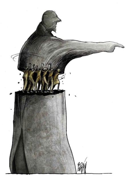 Cartón “La voluntad del pueblo” por Angel Boligán, caricaturista de EL UNIVERSAL (26/04/2026). Foto: EL UNIVERSAL