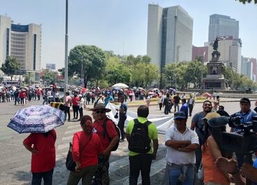 Bloqueos de la CNTE en varias avenidas del centro de CDMX en el sexto día de movilizaciones
