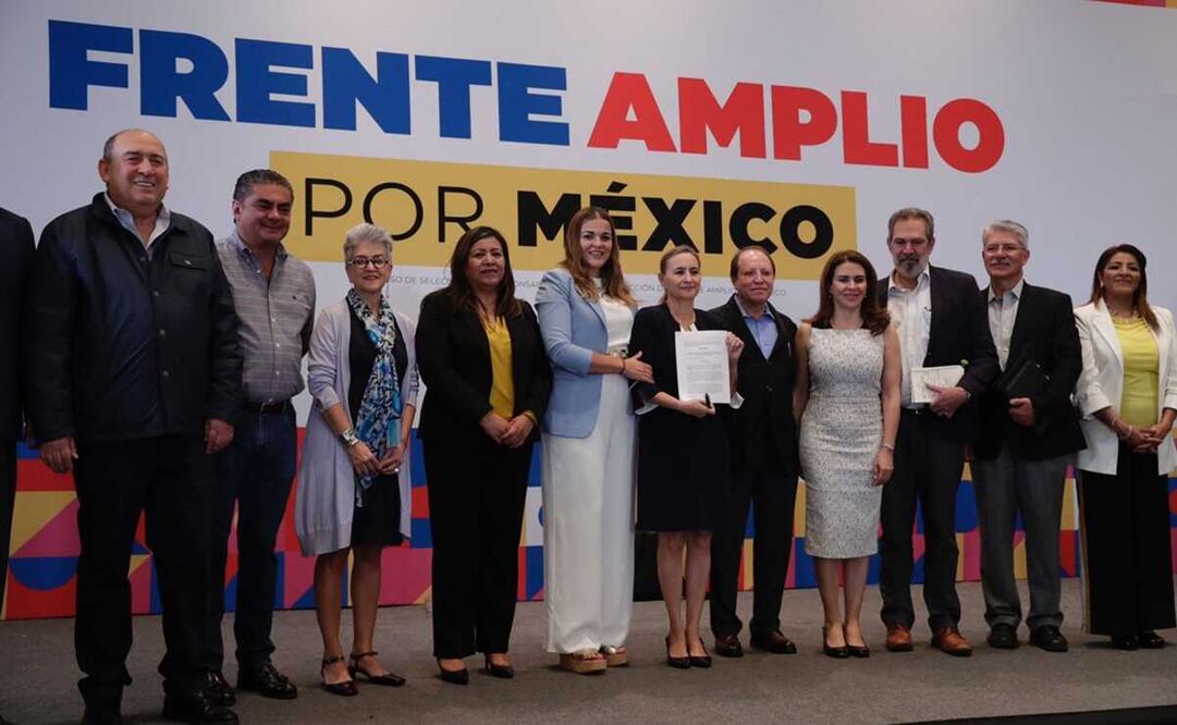 Para participar en el proceso del Frente Amplio por México, las y los aspirantes a la candidatura presidencial de la oposición, están obligados a firmar un documento en el que se comprometen a aceptar el método y los resultados. Foto: archivo/EL UNIVERSAL
