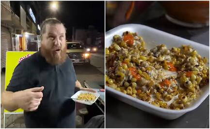 Tiktoker alemán se vuelve viral por probar los esquites más picantes de México