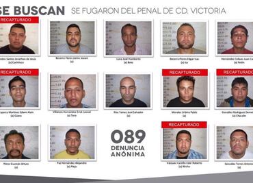 Dan a conocer lista de prófugos restantes de penal de Ciudad Victoria