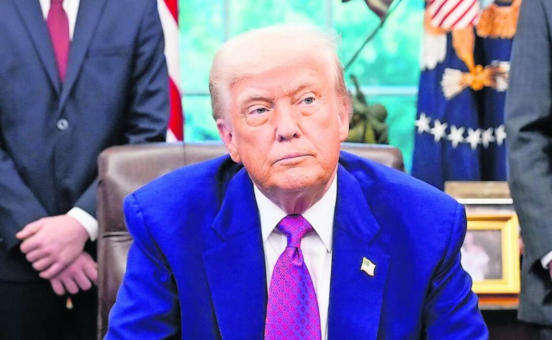 El presidente estadounidense Donald Trump en la Oficina Oval en la Casa Blanca, en Washington. Foto: EFE