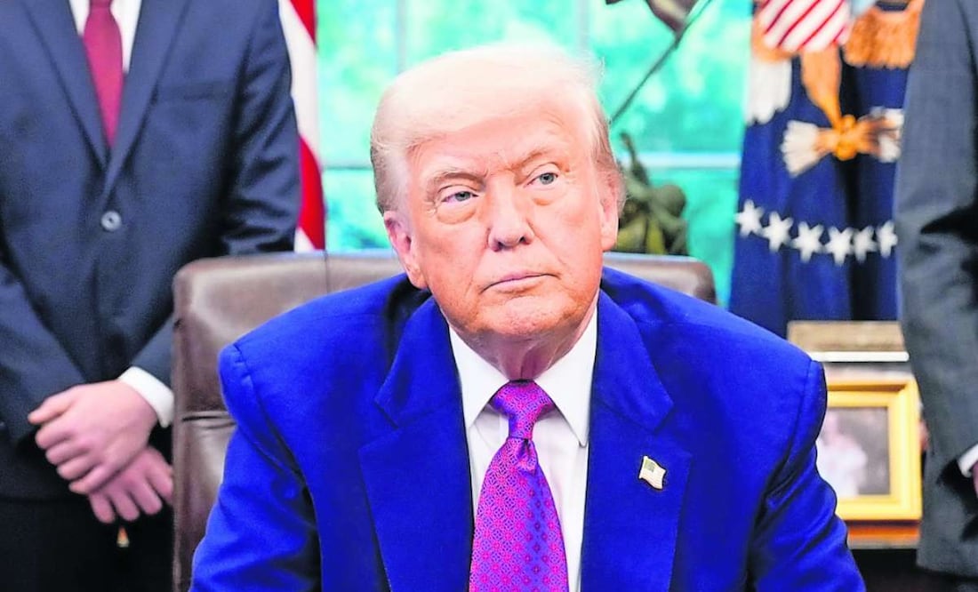 El presidente estadounidense Donald Trump en la Oficina Oval en la Casa Blanca, en Washington. Foto: EFE