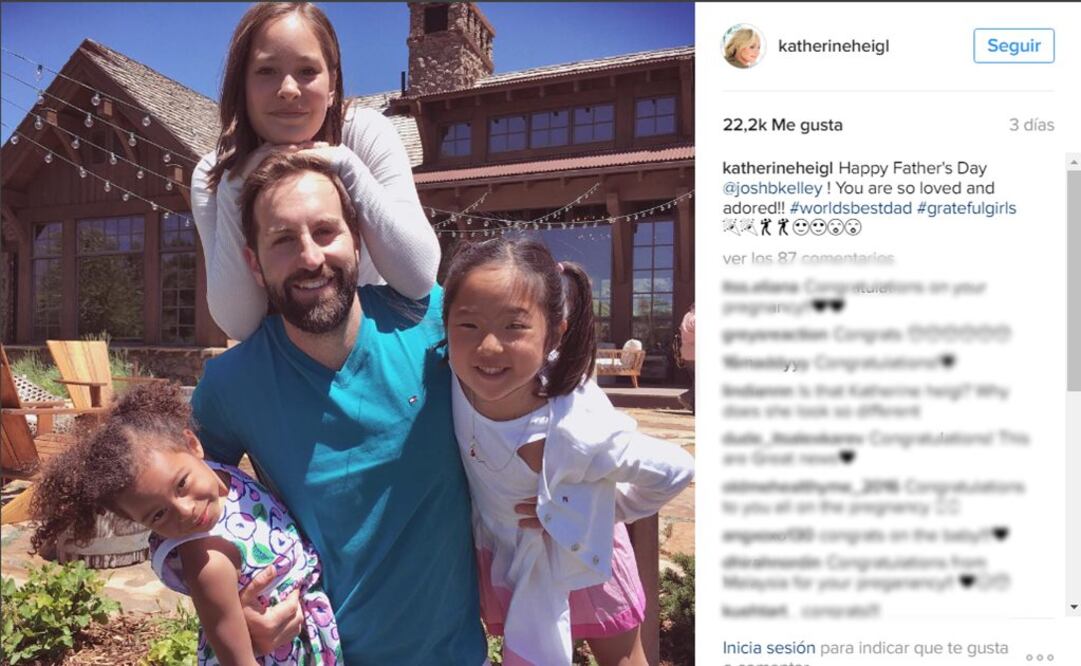 Ambos son padres de dos hijas adoptivas, Naleigh y Adelaide, de siete y cuatro años, respectivamente. FOTO: Instagram katherineheigl