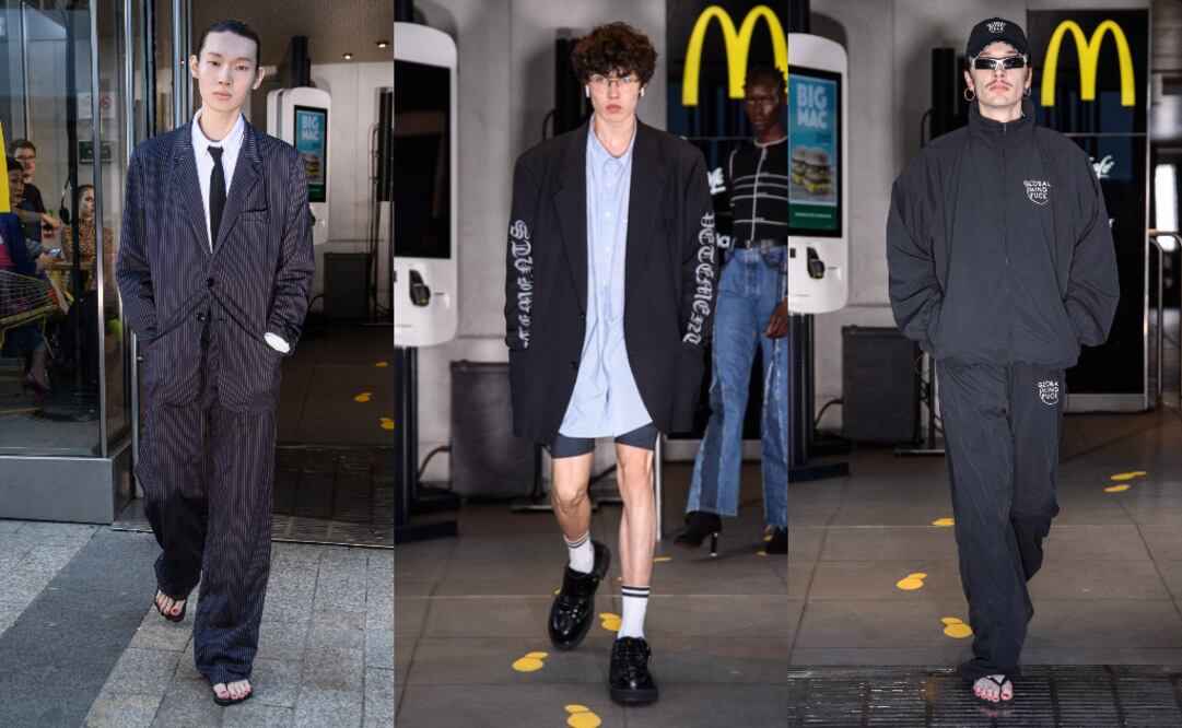 Vetements se inspiró en la situación socio política del mundo. Fotos: Vogue Runway