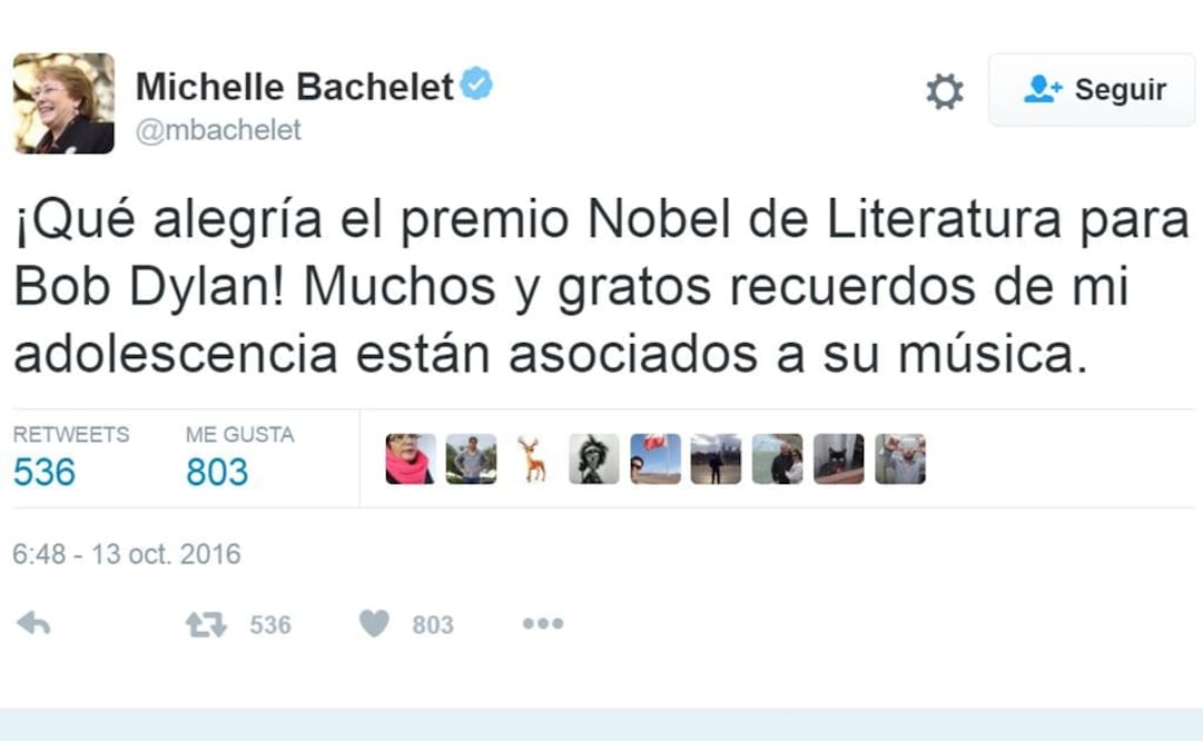 FOTO: Twitter/@mbachelet
