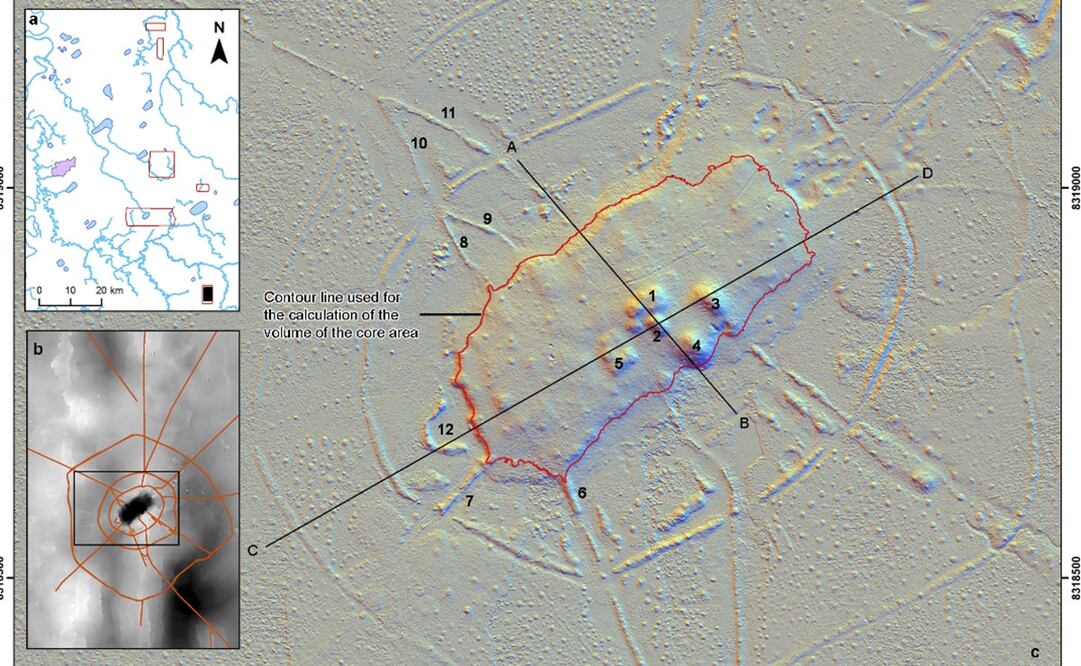 Ocultos bajo la frondosidad de la Amazonía boliviana permanecen los restos de la cultura prehispánica Casarabe. Foto: EFE/ H. Prümers / Instituto Arqueológico Alemán