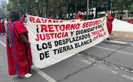 Con marcha en CDMX, caravana Triqui exige retorno seguro de familias desplazadas