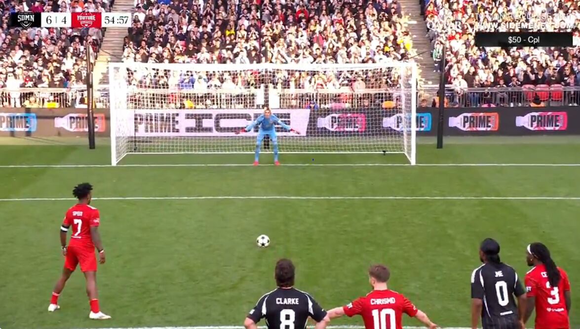 Partido Sidemen vs YouTube Allstars. Foto: Captura de Pantalla