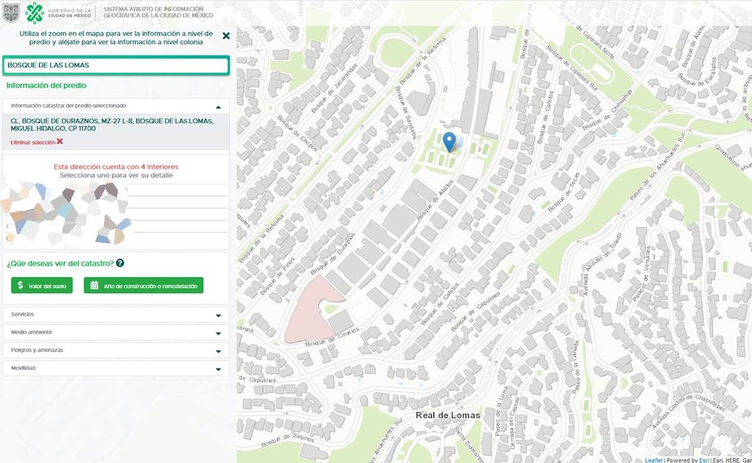 Gobierno de CDMX hace público el catastro de propiedades