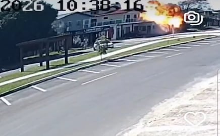 VIDEO: Un avión se estrella contra un restaurante en Brasil; hay 4 muertos