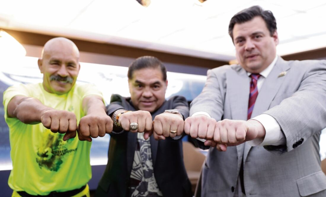 Lupe Pintor, “Chiquita” González y Mauricio Sulaimán dieron su pronóstico (FOTO: IVÁN STEPHENS. EL UNIVERSAL)