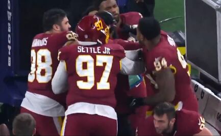 Dos jugadores del Washington Football Team se pelearon en pleno partido