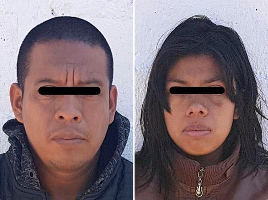 Juan “N” y Amalia “N” fueron detenidos en el municipio de Las Margaritas (Fotos: Especial)