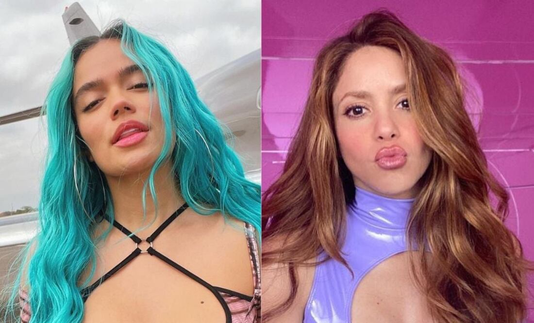 Karol G y Shakira. Fuente: Instagram @shakira y @karolg