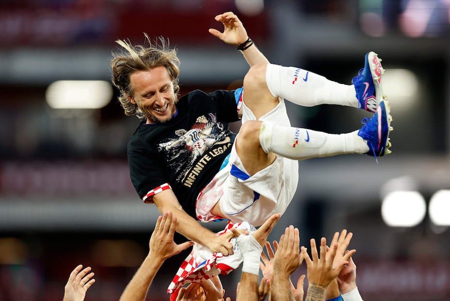Luka Modric con la selección de Croacia, durante la Fase de Grupos del Mundial de 2026 - Foto: AFP