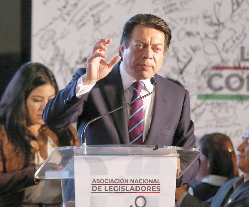 Dirigencia. Mario Delgado, líder de diputados de Morena, será quien encabece la asociación. CARLOS MEJÍA. EL UNIVERSAL