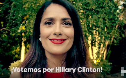 Salma Hayek alienta a latinos de EU a votar por Hillary Clinton