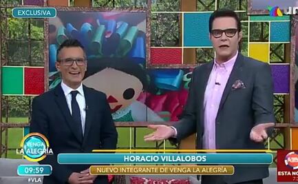 Horacio Villalobos se integra como conductor de “Venga la Alegría”