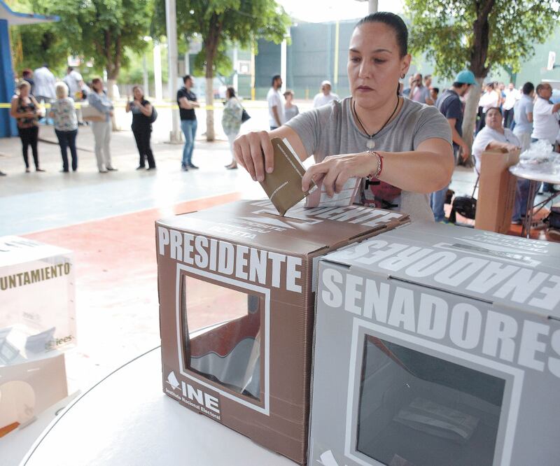 Sin preferencia. En el proceso electoral de 2018, el PRI apenas obtuvo 16.4% de la votación total, según el INE. ARCHIVO EL UNIVERSAL