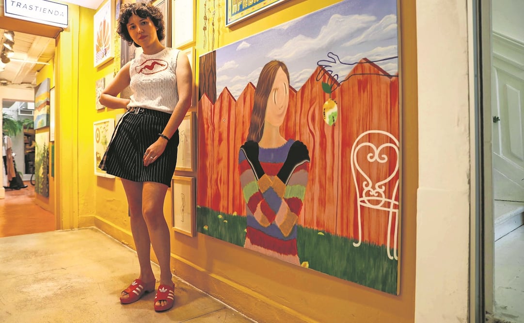 En su tercera exposición en solitario, Andrea Villalón asegura haber encontrado los elementos de su obra. Foto: Diego Simón/ EL UNIVERSAL 