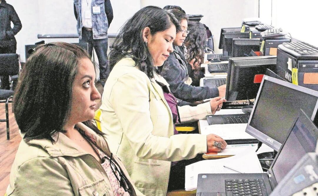 Maestros integrantes del SNTE. Foto: Archivo/EL UNIVERSAL 