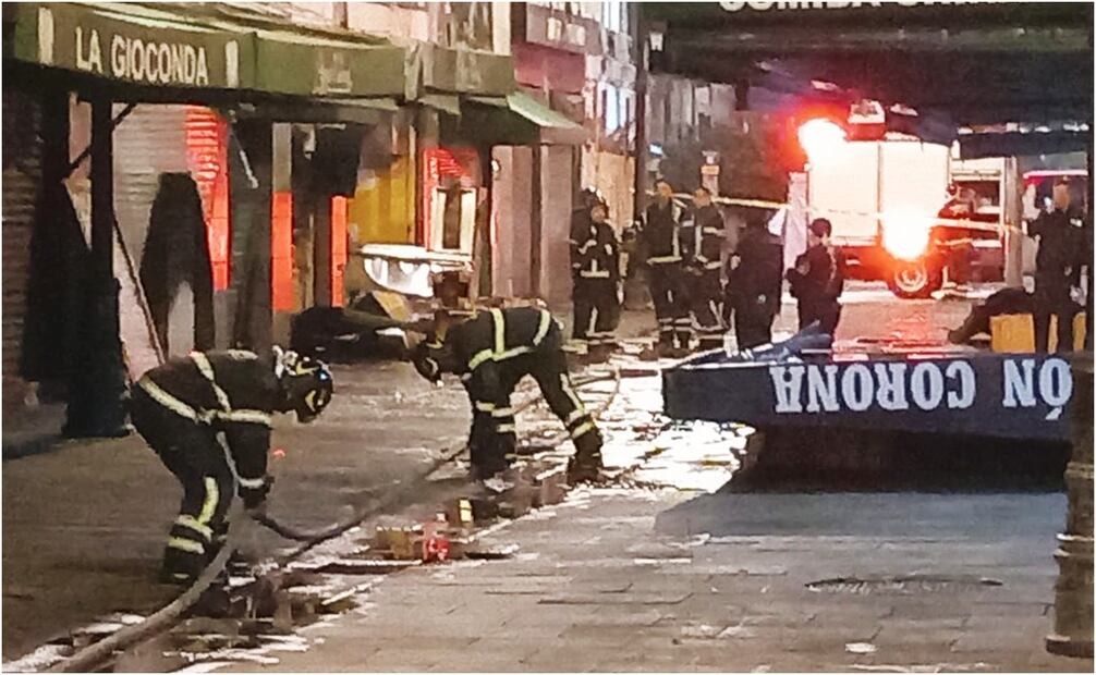Explosión en el restaurante Salón Corona. Foto: Especial