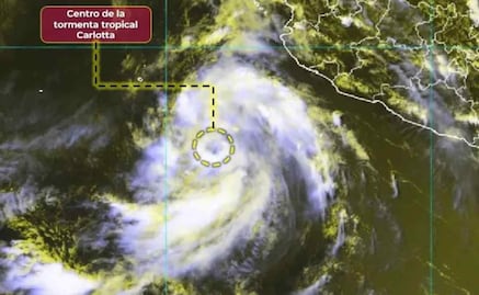Depresión Tropical Tres-E se intensifica a Tormenta Tropical Carlotta en el Océano Pacífico