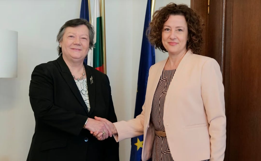 La embajadora de Portugal en Bulgaria, Ana Maria Ribeiro da Silva (Izquierda). Foto: Ministerio de Exteriores de Bulgaria.
