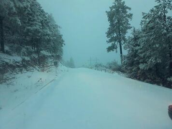 Frente frío 44 provoca caída de nieve y lluvias en Sonora