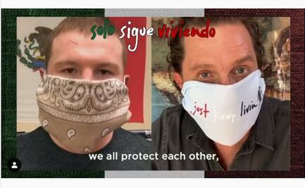 Matthew McConaughey y "El Canelo" llaman a quedarse en casa