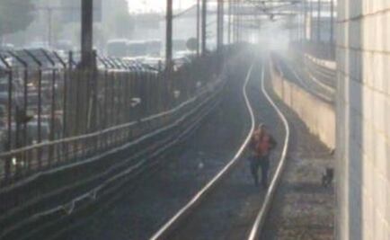 Rescatan a perro en las vías del Metro entre Tepalcates y Guelatao