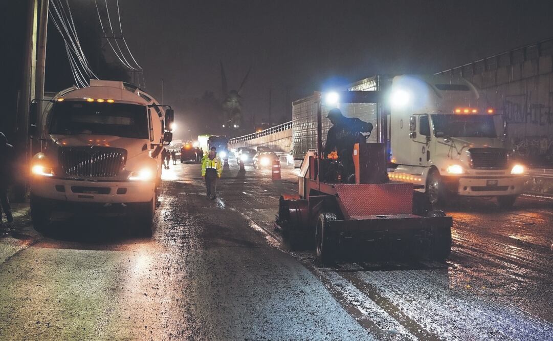 Para el bacheo se usarán 7 mil toneladas de mezcla asfáltica. Foto Especial