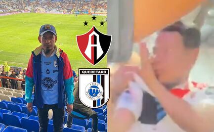 VIDEO: Barra de Atlas golpea a aficionado de Querétaro, el individuo desapareció por unas horas