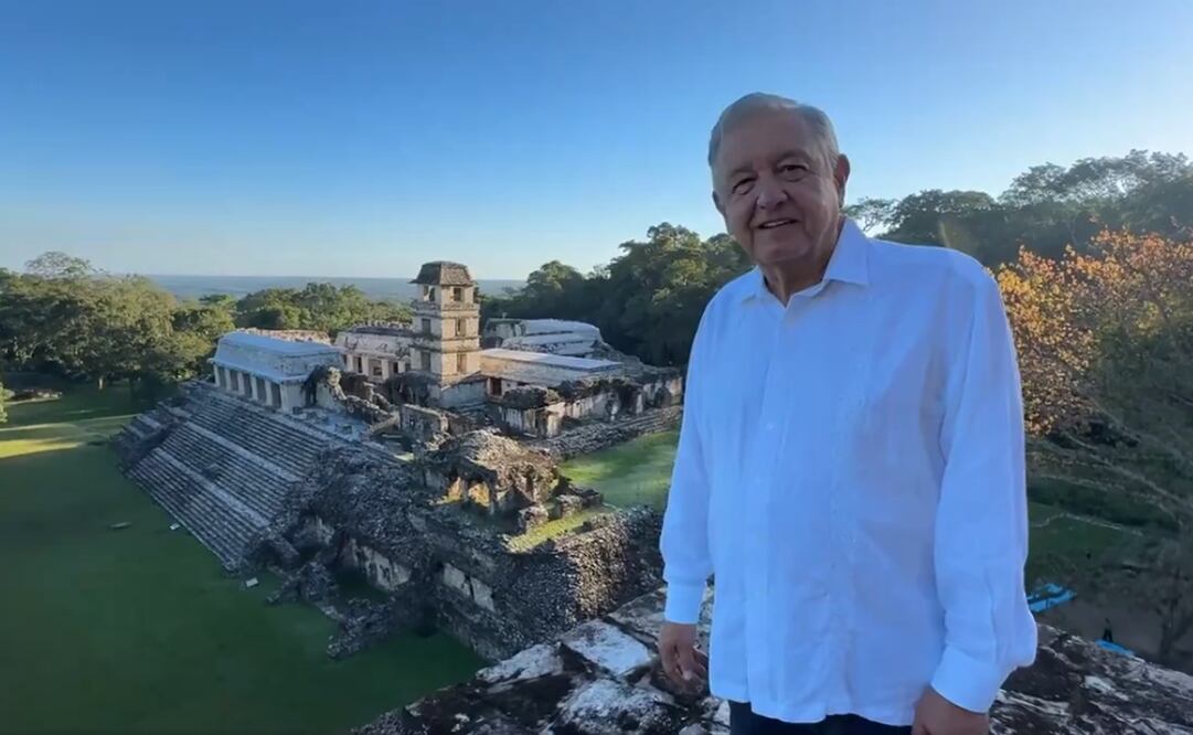 Desde Chiapas, el Presidente envió a todos los mexicanos deseos de felicidad. Foto: captura de pantalla
