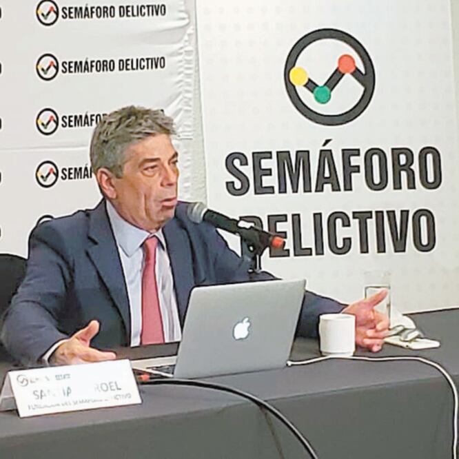Santiago Roel, titular de la organización que mide la incidencia delictiva en el país, dio a conocer el semáforo de junio de 2019. ESPECIAL