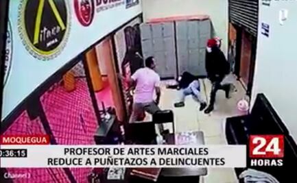 Profesor de artes marciales frustra robo en su propio negocio en Perú