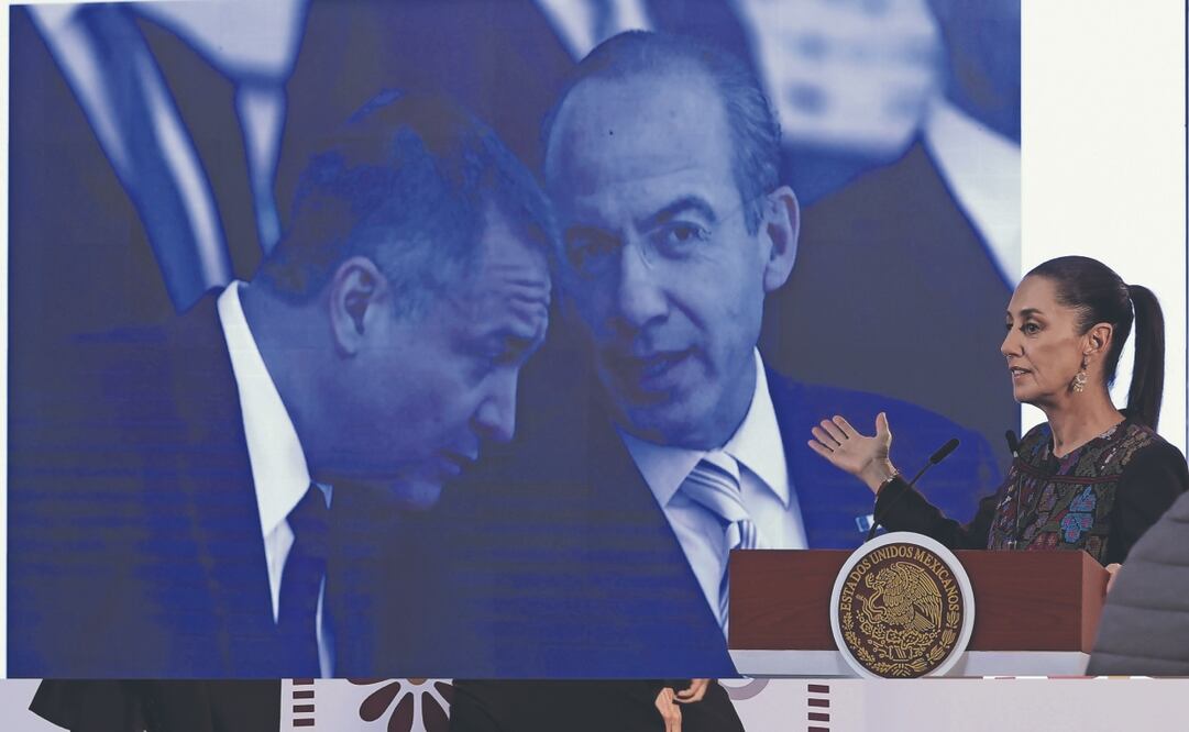 En la mañanera de ayer, la presidenta Claudia Sheinbaum se refirió a la sentencia impuesta a Genaro García Luna en Estados Unidos. Foto: de FERNANDA ROJAS. EL UNIVERSAL