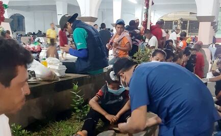 Despliegan brigadas de salud para atender a caravana migrante en Oaxaca 