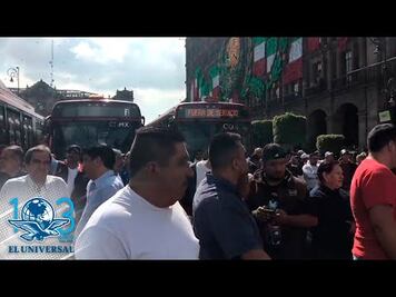 Transportistas amagan con "paralizar la capital" durante el informe de Sheinbaum