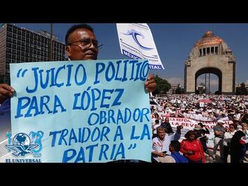 Marchan en la CDMX contra gobierno de López Obrador