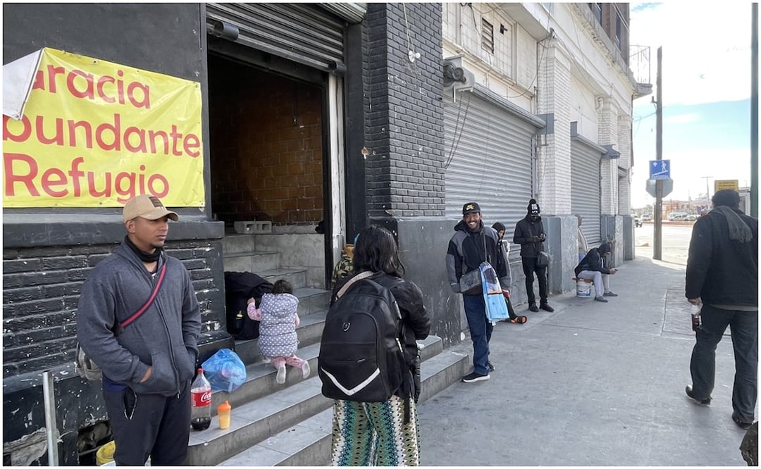 Migrantes en Chihuahua habitan en refugios temporales en la zona Centro y en hoteles de paso en espera de conocer el futuro de su situación migratoria (16/01/2025). Foto: Paola Gamboa / EL UNIVERSAL