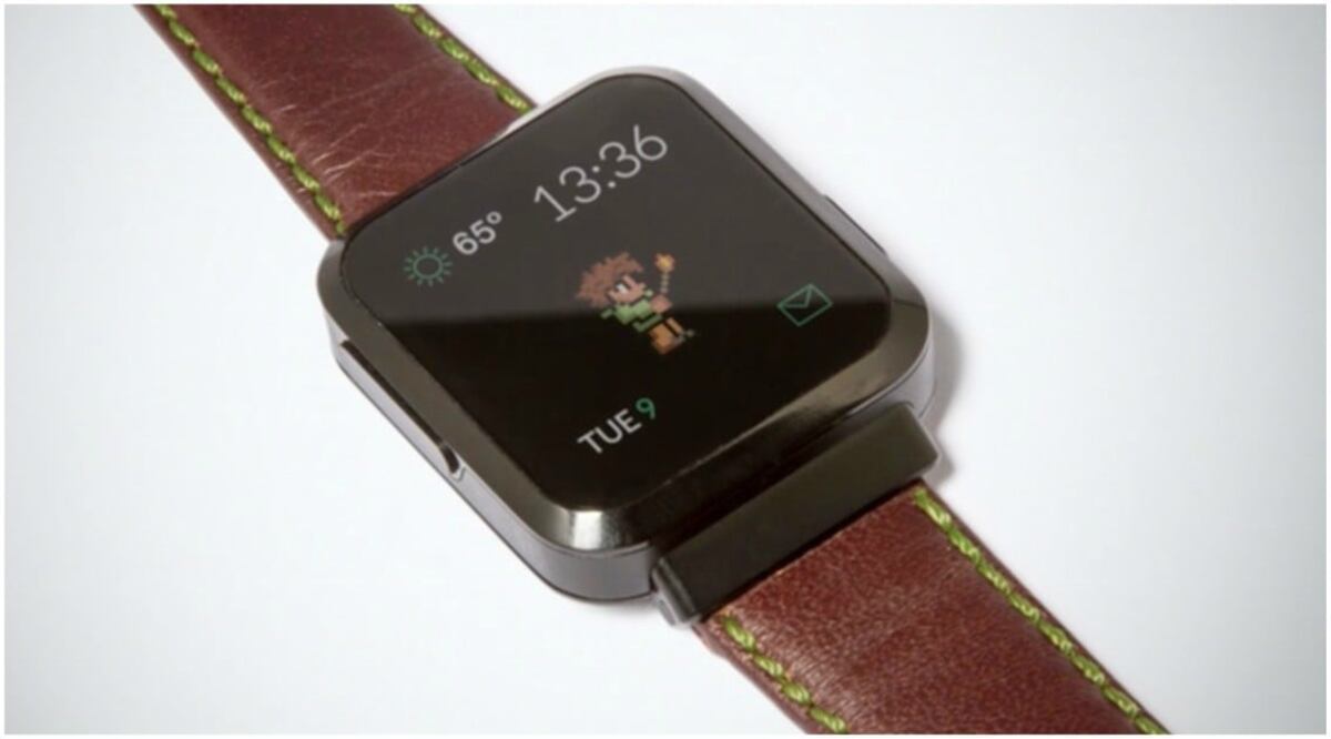 De diseño similar al Apple Watch, este smartwatch recuerda a los viejos modelos analógicos de la década del 90, cuenta con una pantalla Amoled táctil de 1,63 pulgadas y ofrece conectividad Bluetooth