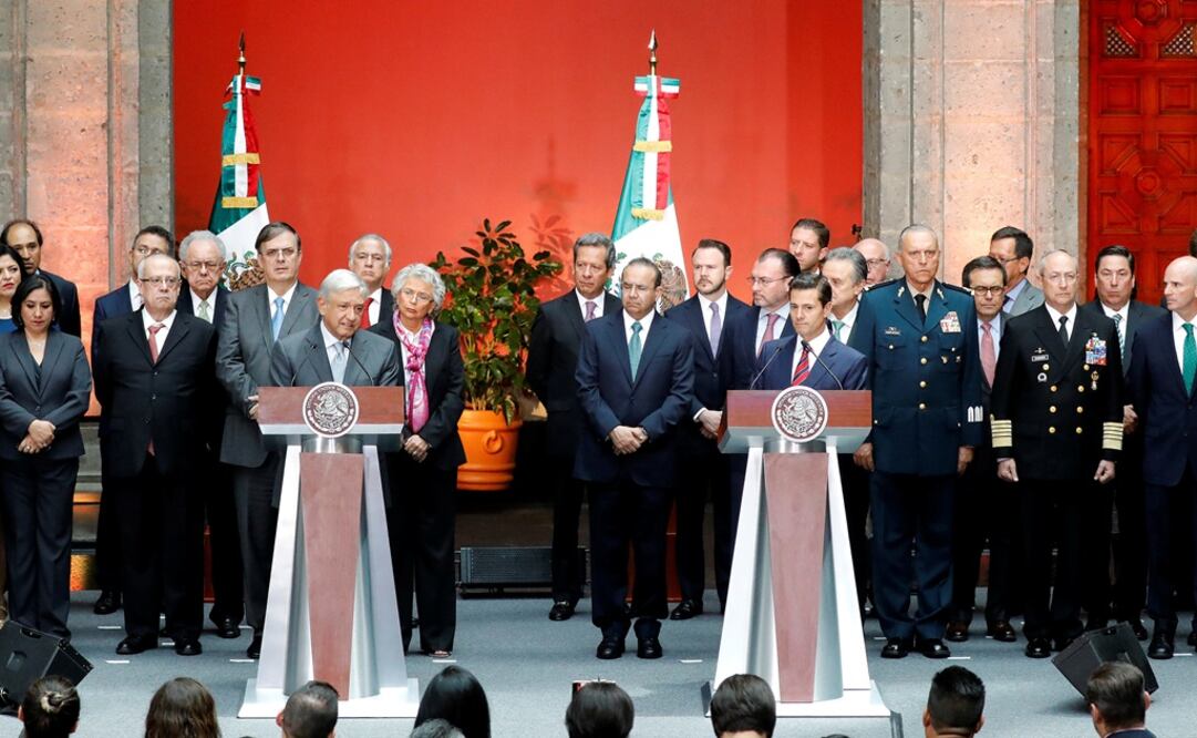 Conferencia conjunta del presidente Enrique Peña Nieto y, el presidente electo, Andrés Manuel López Obrador (Foto: Reuters)