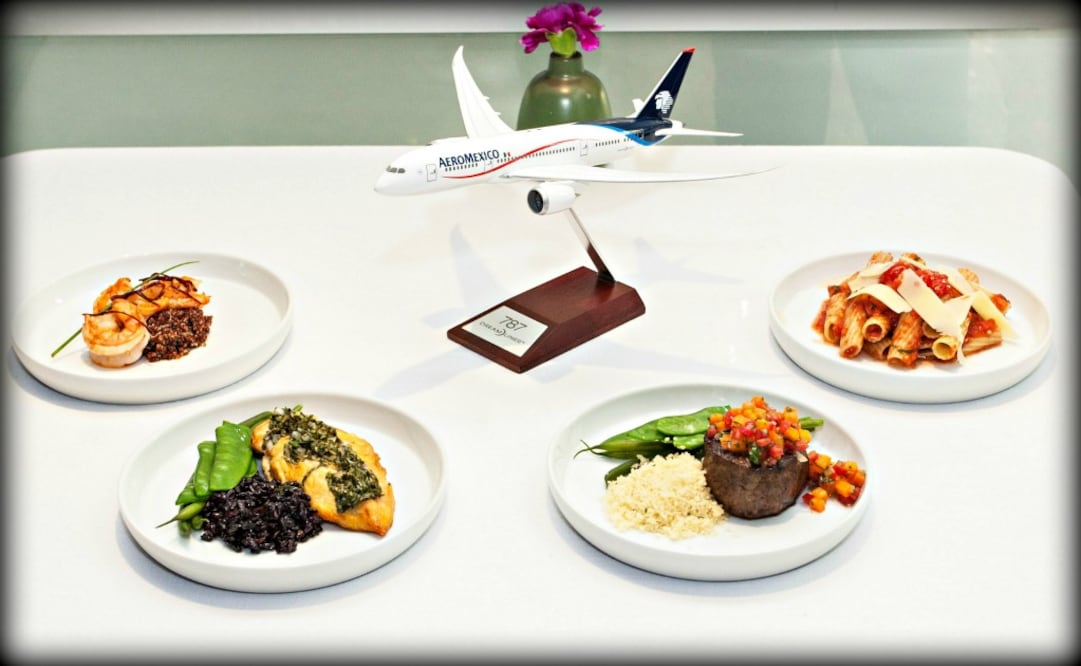 Los menús de la compañía fueron diseñados por el Colectivo Mexicano de Cocina. (Foto: Cortesía Aeroméxico)