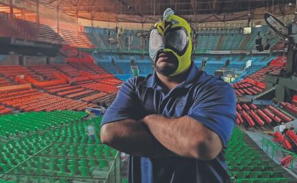 Volcano, la estrella de la lucha libre que está inspirado en los bomberos