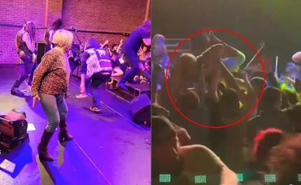 VIDEO: Mamá de baterista se lanza al público en pleno concierto de Heavy Metal 
