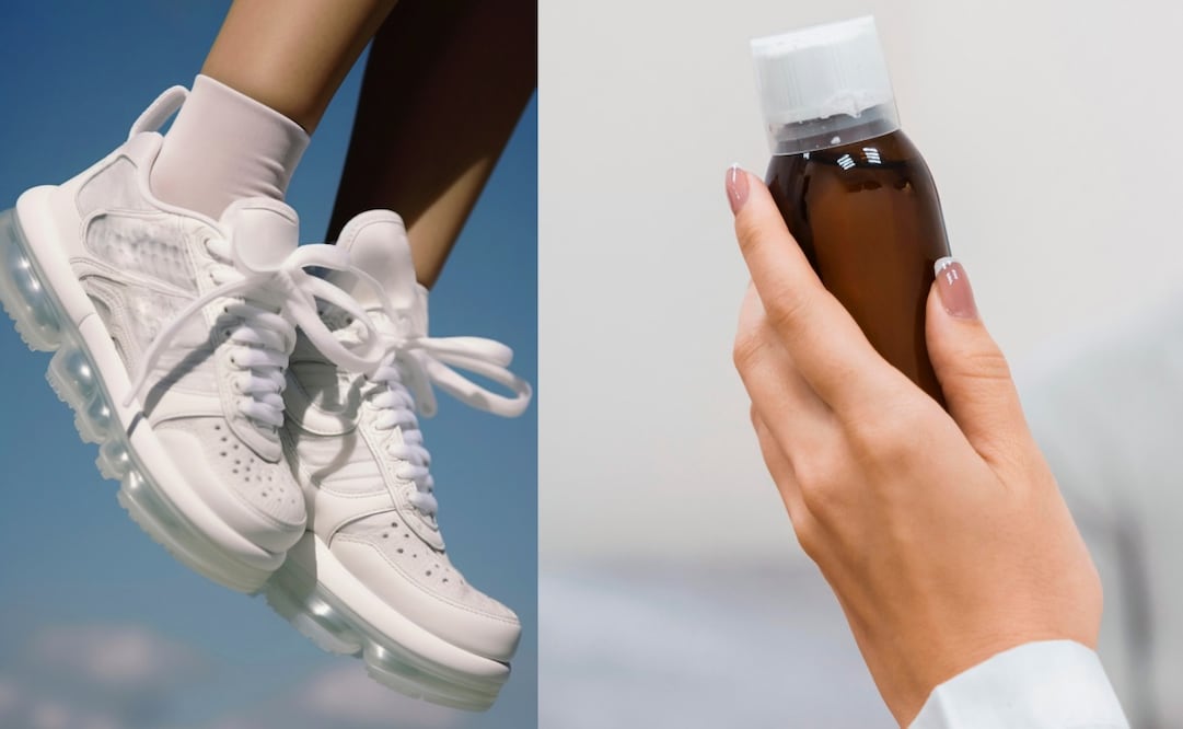 La acetona puede remover la suciedad de tus tenis blancos. Foto: Freepik