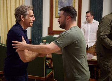 Ben Stiller va a Ucrania; "eres mi héroe", dice a Zelensky